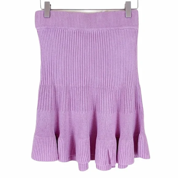 Free People Purple Solid Gold Skirt - Picture 3 of 7